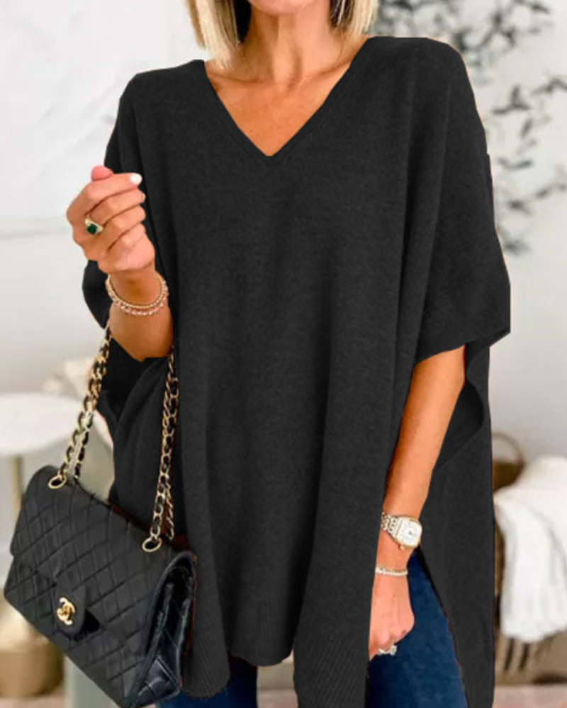 Carmen | Women's Oversized V-Neck Sweater