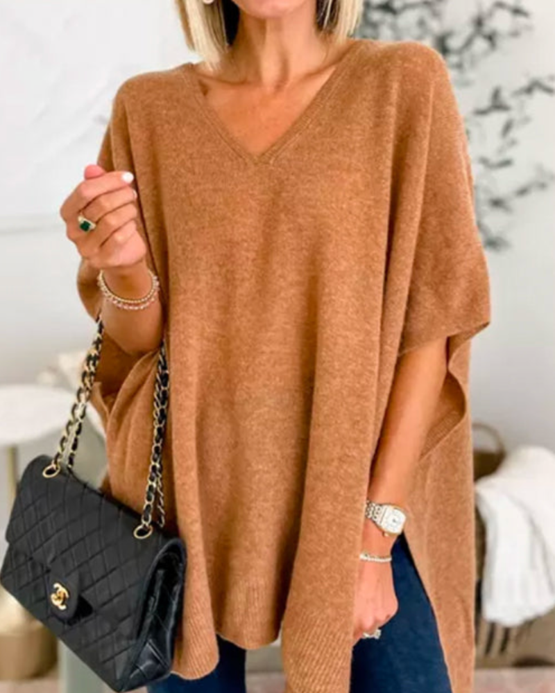 Carmen | Women's Oversized V-Neck Sweater