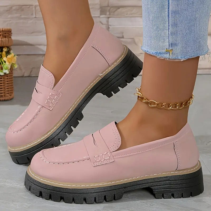 Cheryl | Women's Platform Lug Sole Loafers
