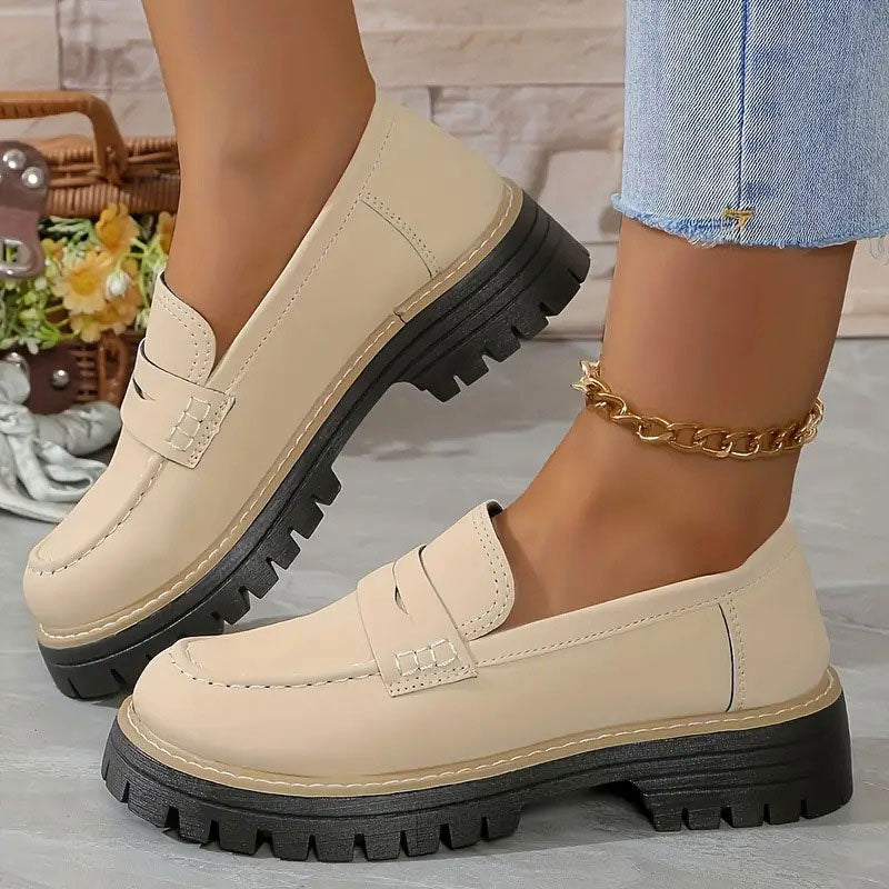 Cheryl | Women's Platform Lug Sole Loafers