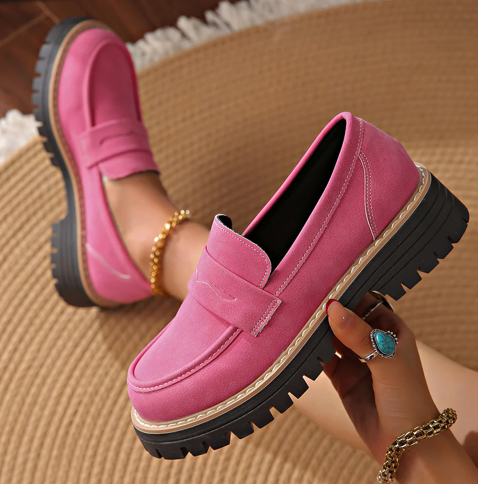 Cheryl | Women's Platform Lug Sole Loafers