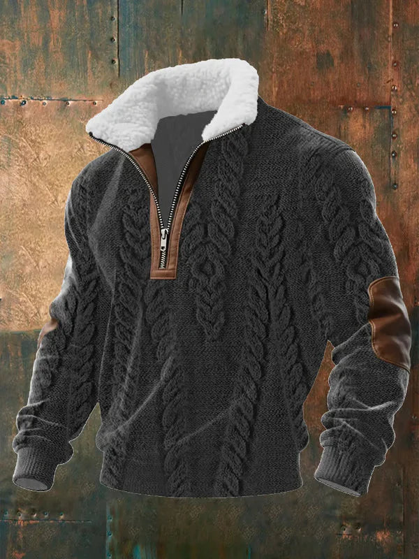 Chris | Men's Half-Zip Color Block Sweater