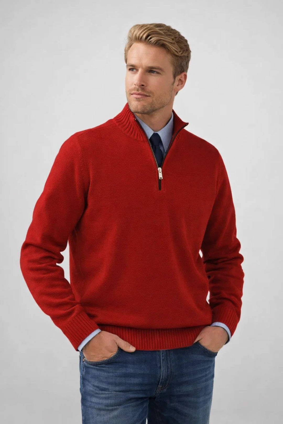 Clark | Men's Quarter-Zip Sweater