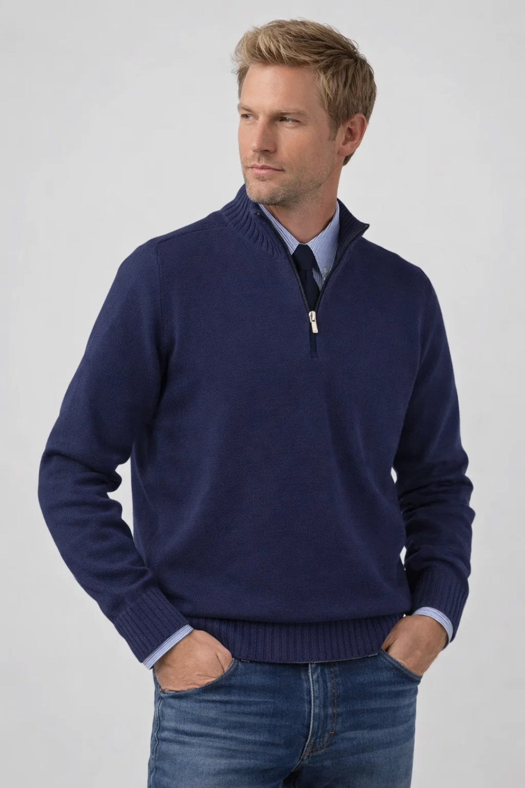 Clark | Men's Quarter-Zip Sweater