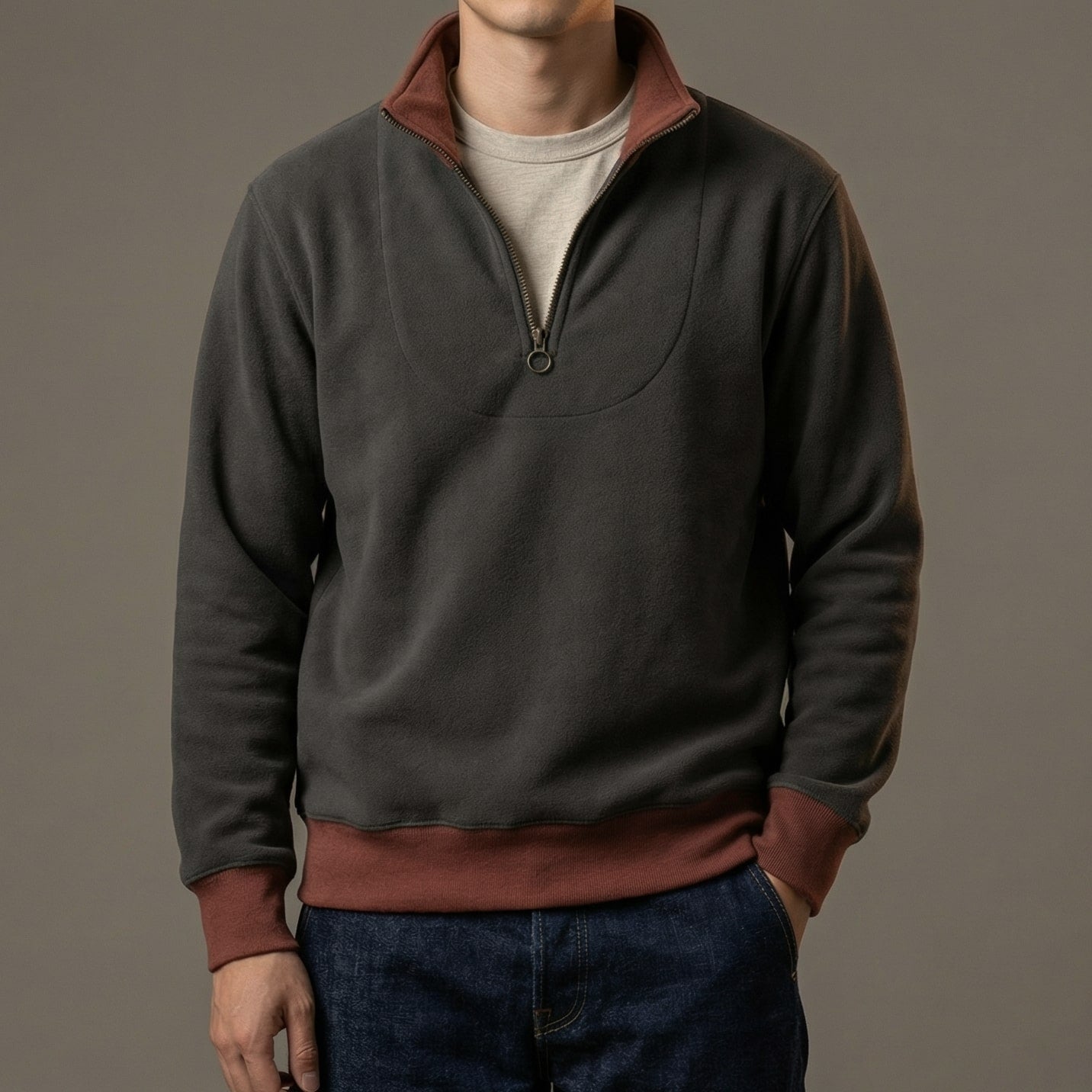 Colin | Men's Quarter Zip Sweater