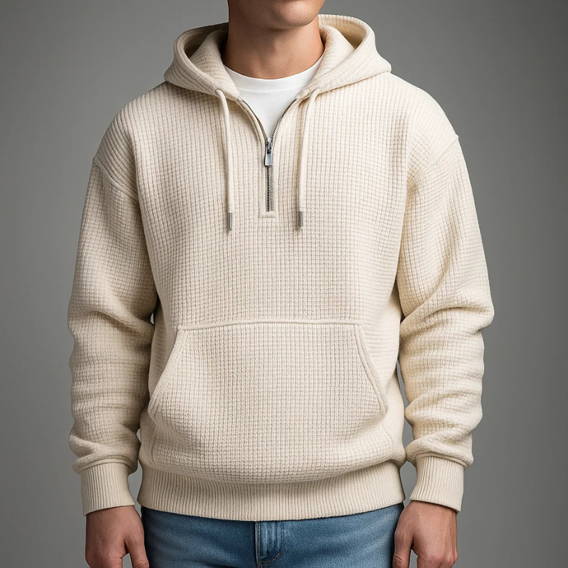 Corey | Men's Half-Zip Pullover Hoodie
