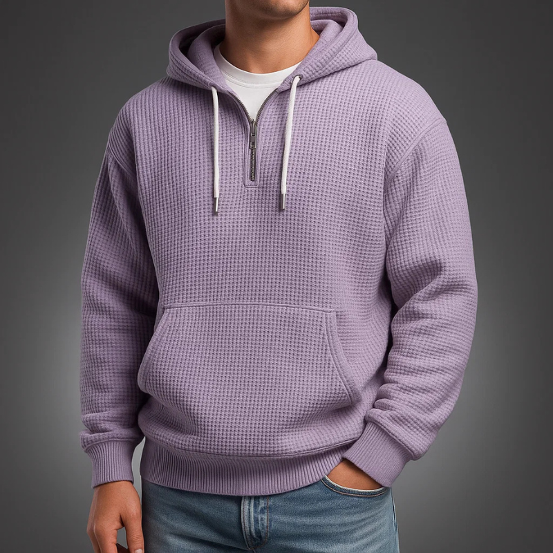 Corey | Men's Half-Zip Pullover Hoodie