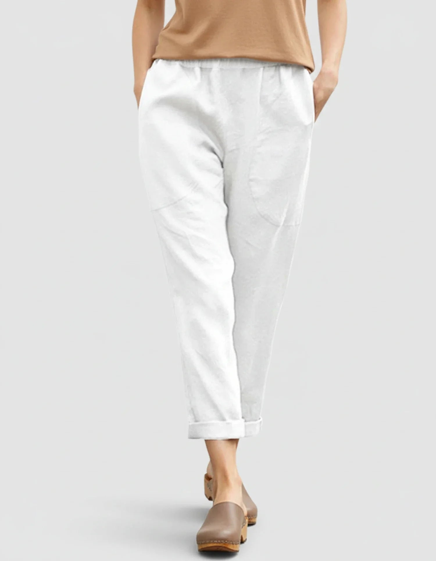 Cropped Casual Pants for Women