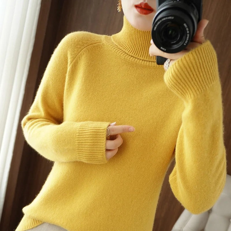 Daniela | Women's Fitted Turtleneck Sweater