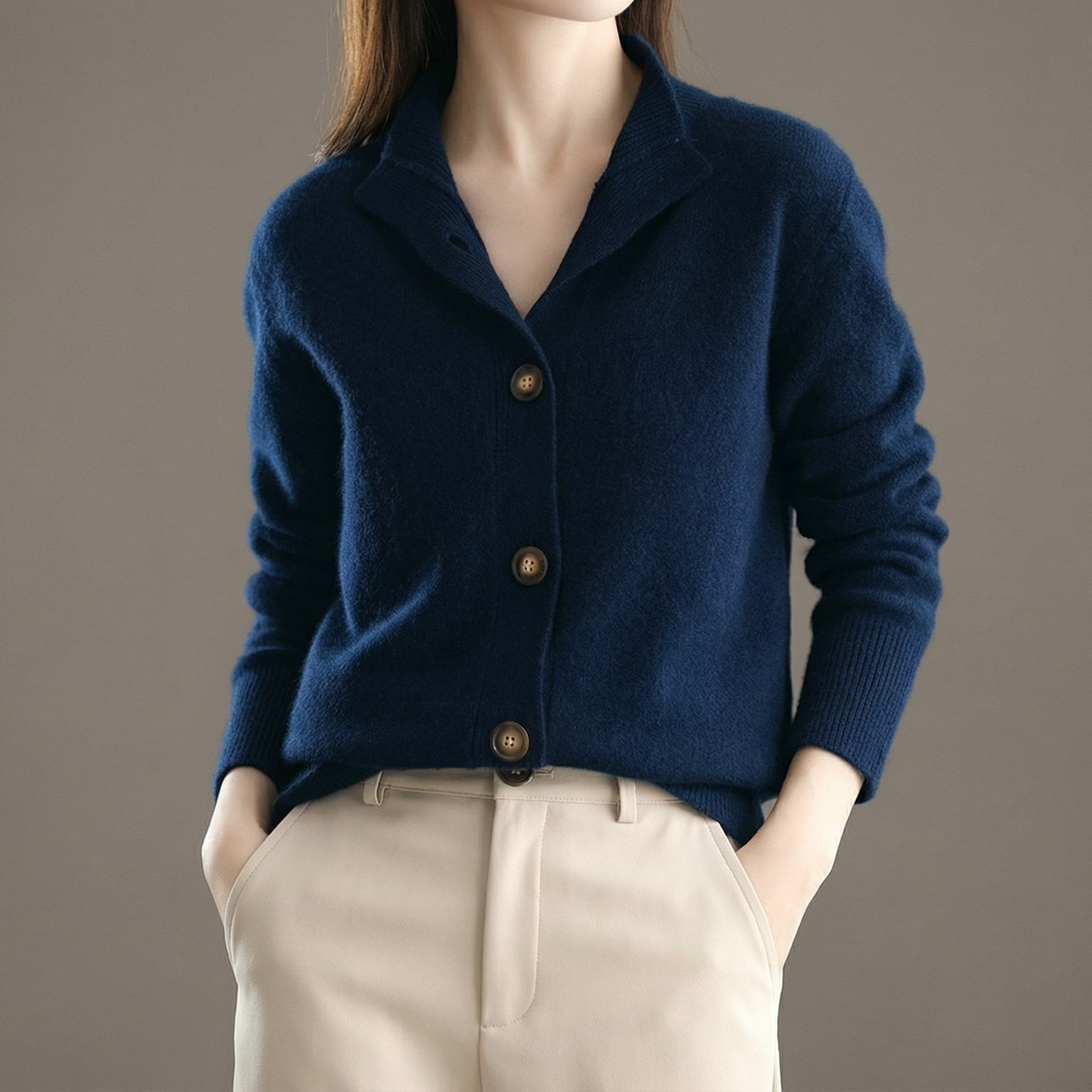 Dawn | Women's Button-Front Collared Cardigan