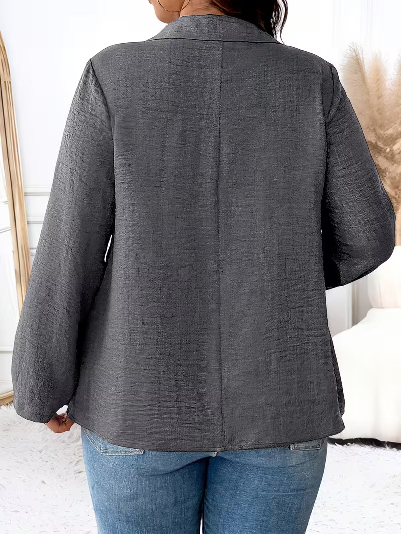 Deborah | Women's Long Sleeve Button Front Blouse