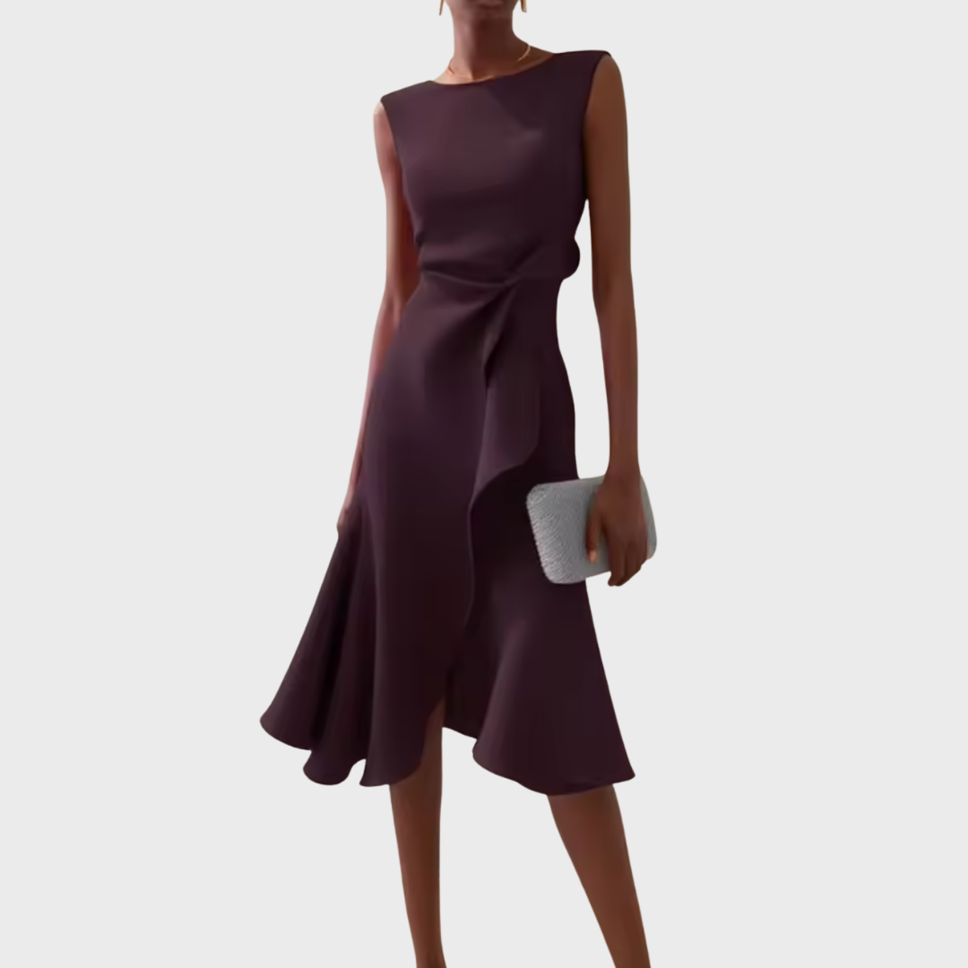 Delilah | Women's Sleeveless Wrap Midi Dress