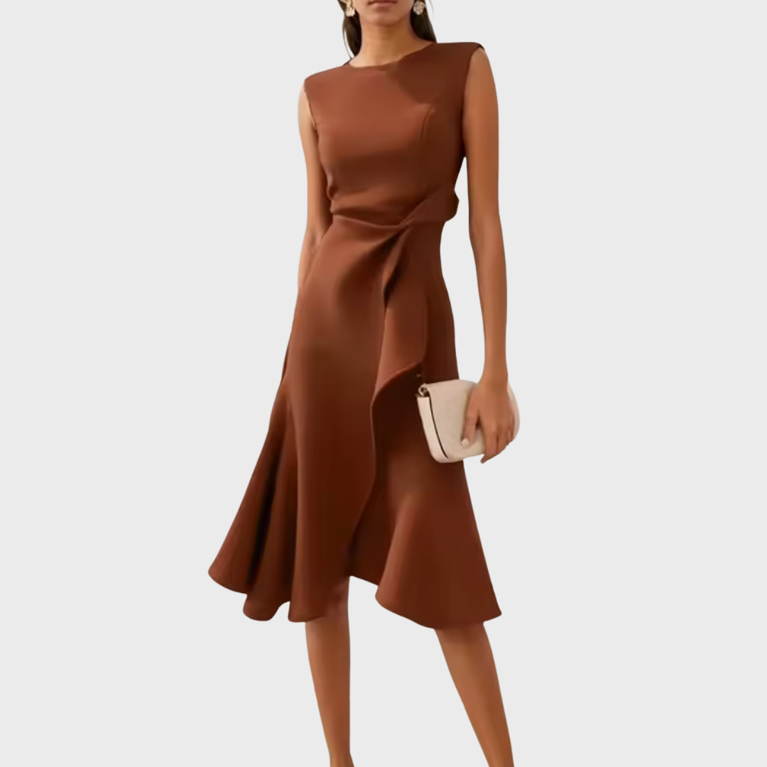 Delilah | Women's Sleeveless Wrap Midi Dress