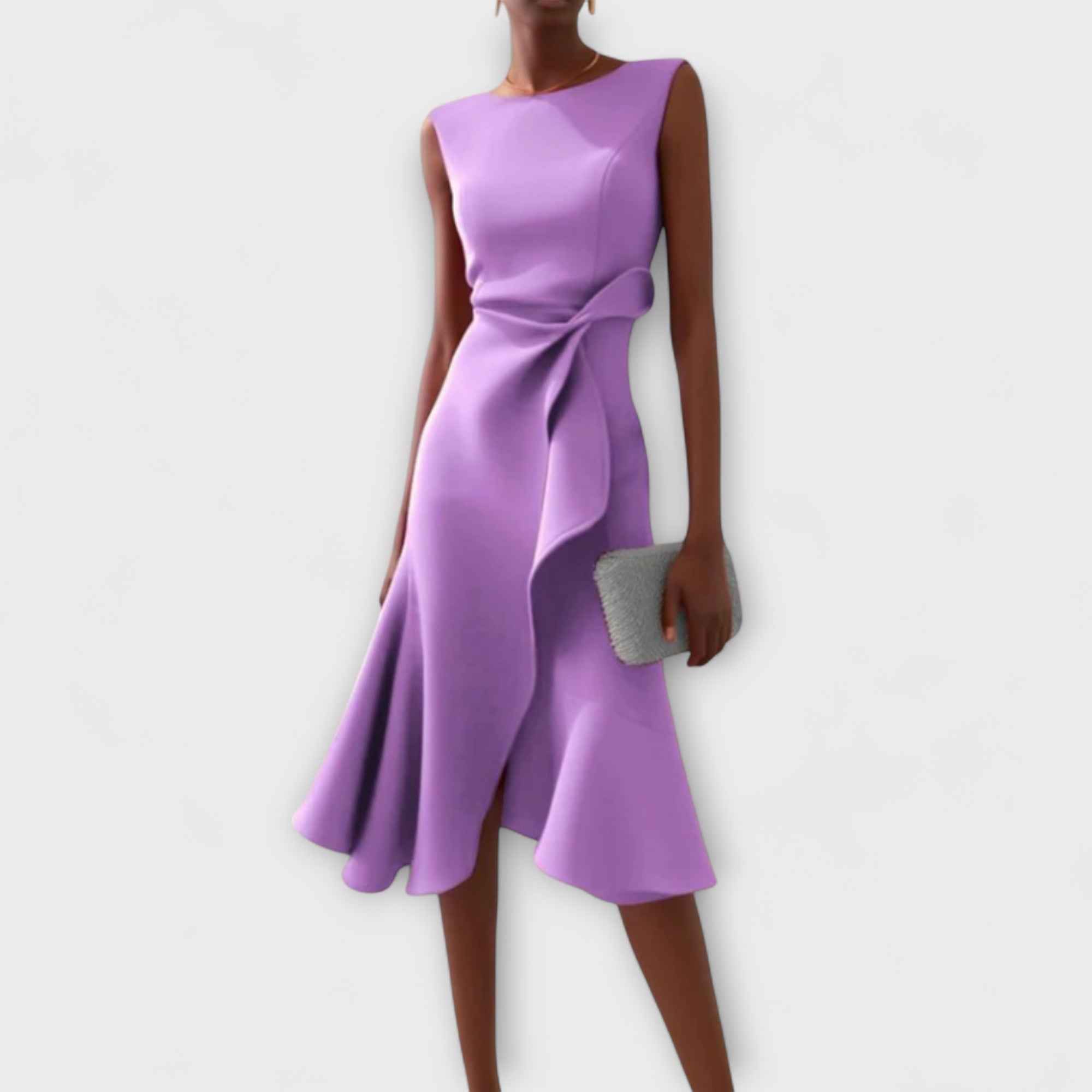Delilah | Women's Sleeveless Wrap Midi Dress