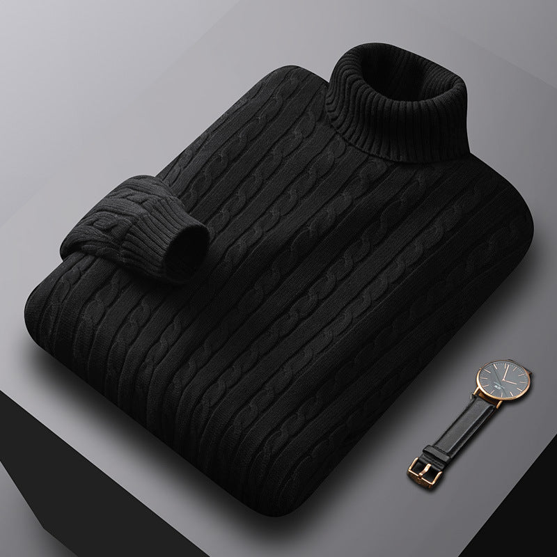 Drake | Men's Turtleneck Cable Knit Sweater