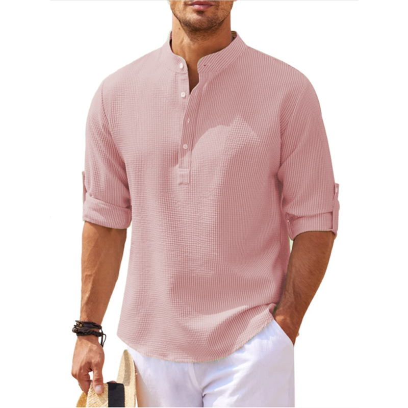 Ezekiel | Men's Roll-Up Sleeve Henley Shirt