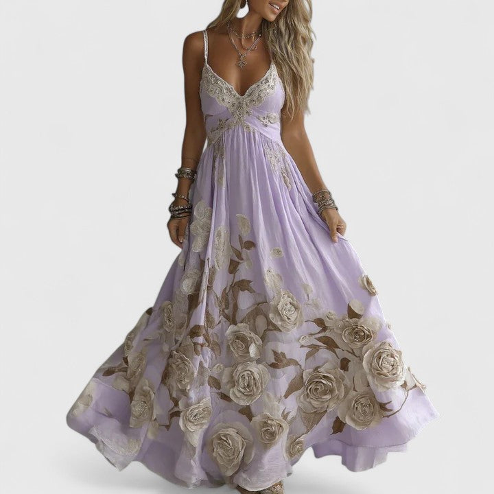 Amelia | Women Elegant Floral Bohemian Dress