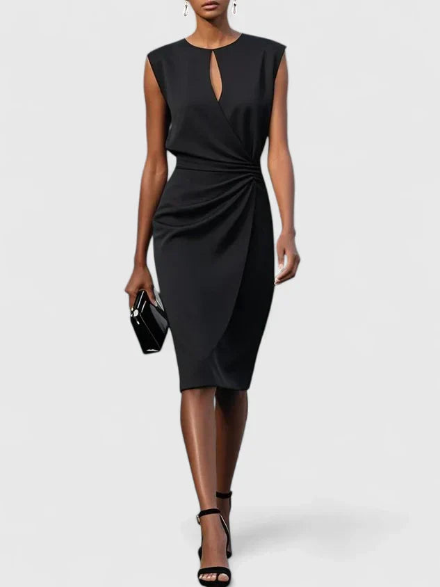 Jenny | Women Sophisticated Ruched Midi Dress