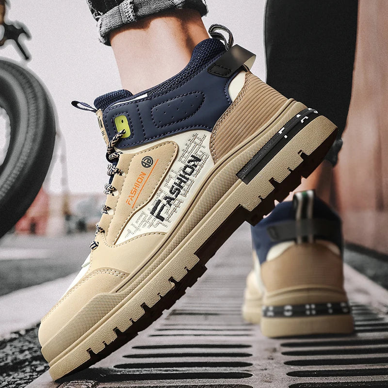Frederick | Men's High Top Lace-Up Sneakers