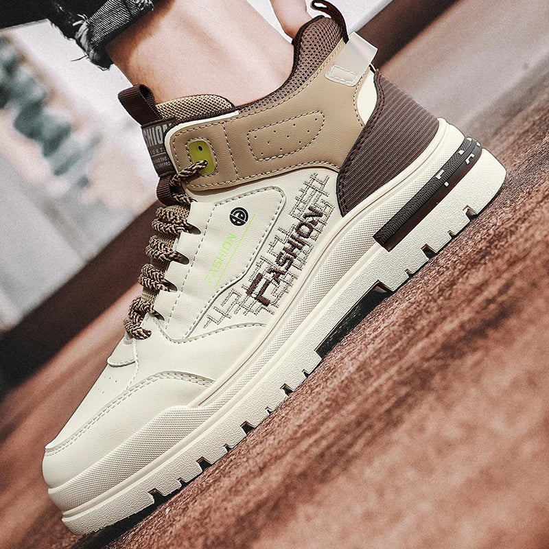 Frederick | Men's High Top Lace-Up Sneakers