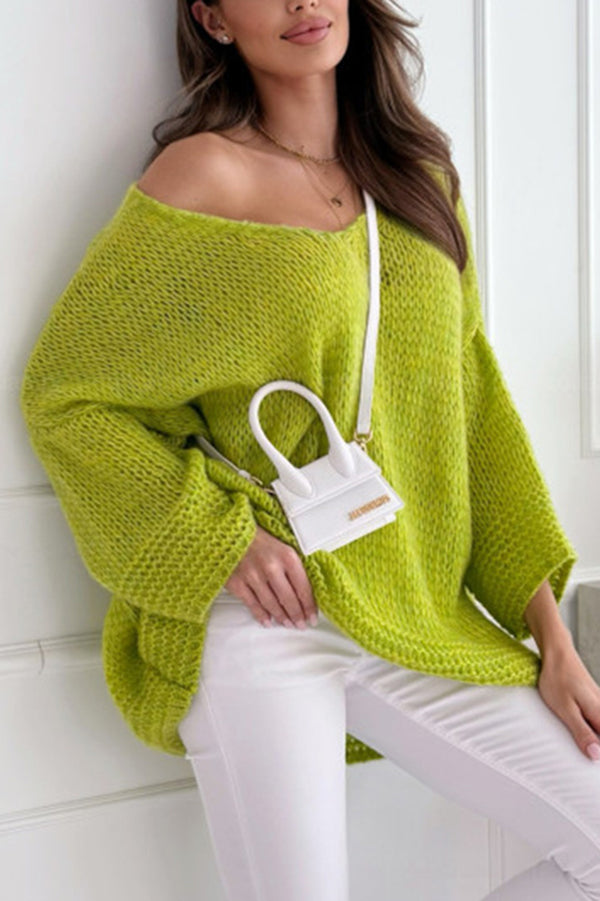 Frida | Women's Oversized V-Neck Sweater