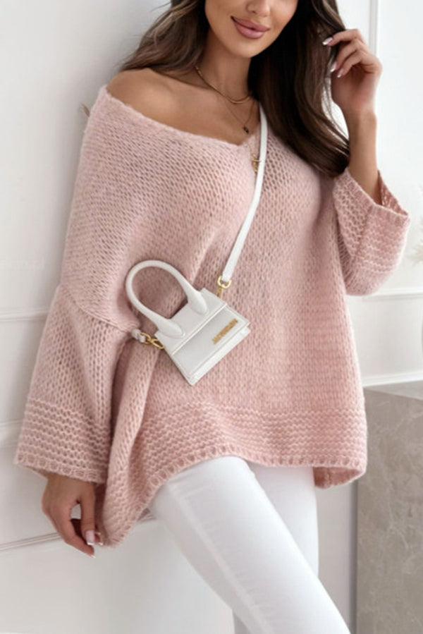 Frida | Women's Oversized V-Neck Sweater