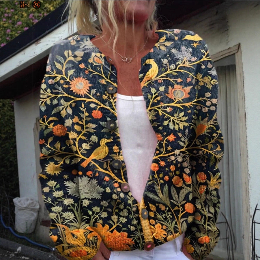 Gabriella | Women's Floral Button-Front Cardigan