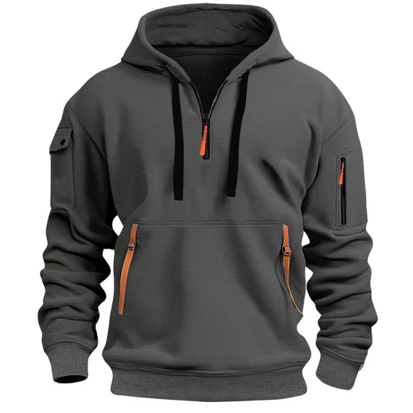 Gavin | Men's Half-Zip Pullover Hoodie