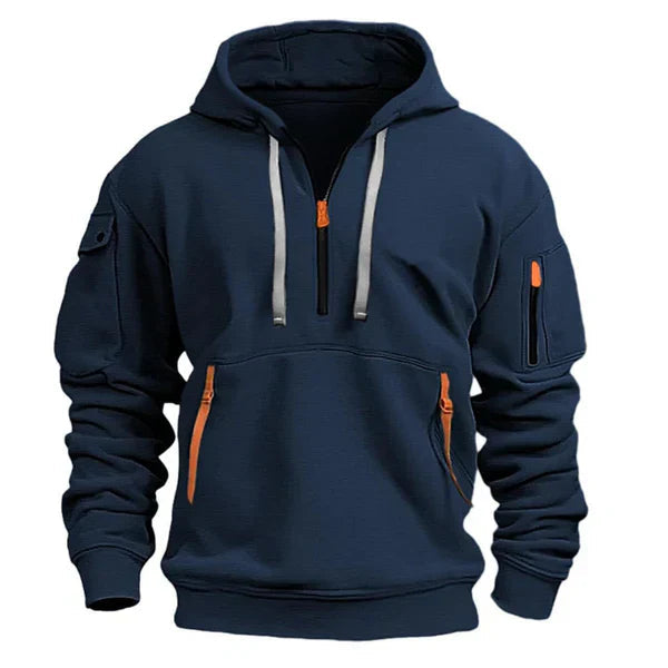 Gavin | Men's Half-Zip Pullover Hoodie