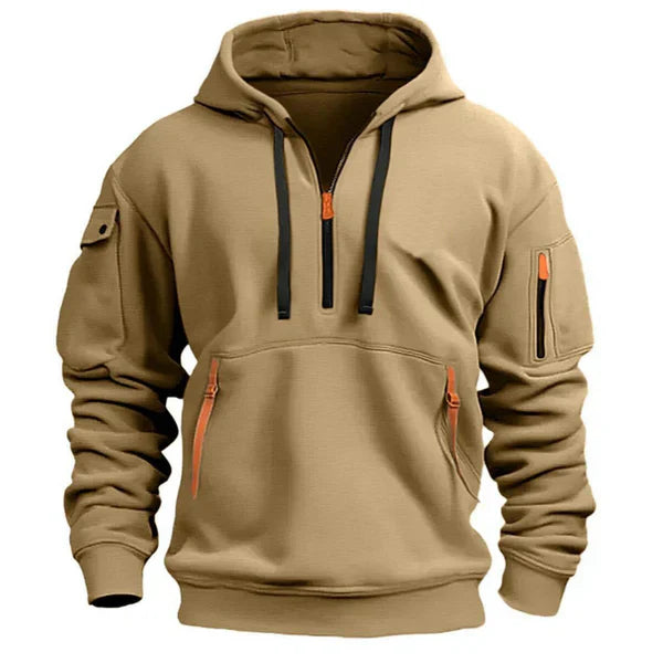 Gavin | Men's Half-Zip Pullover Hoodie
