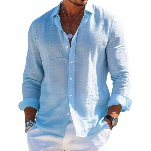 George | Men's Long Sleeve Button-Down Casual Shirt