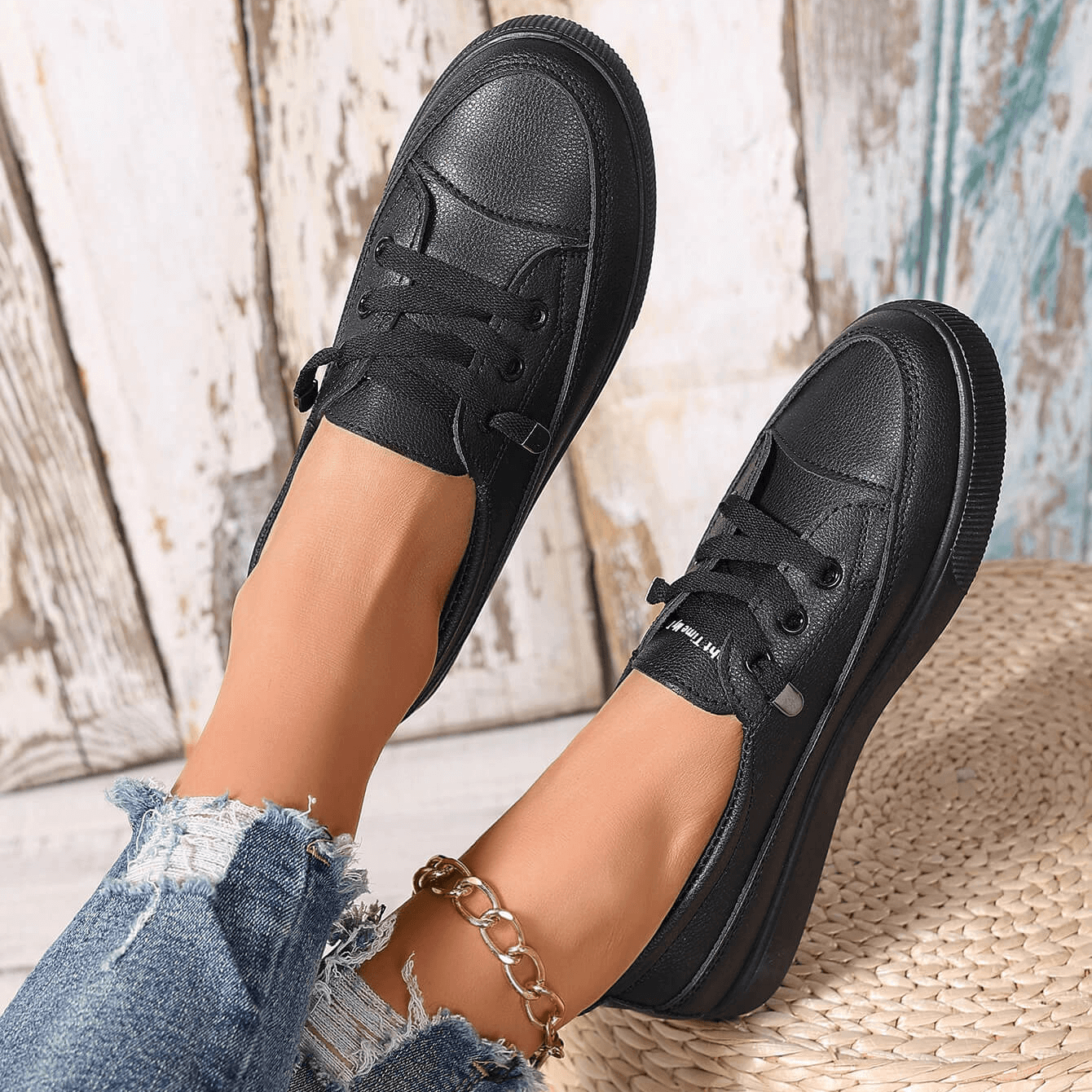 Geraldine | Women's Lace-Up Platform Sneakers