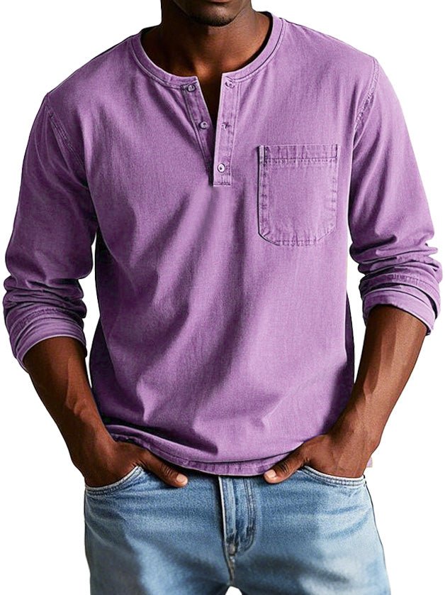 Graham | Men's Long Sleeve Henley Shirt