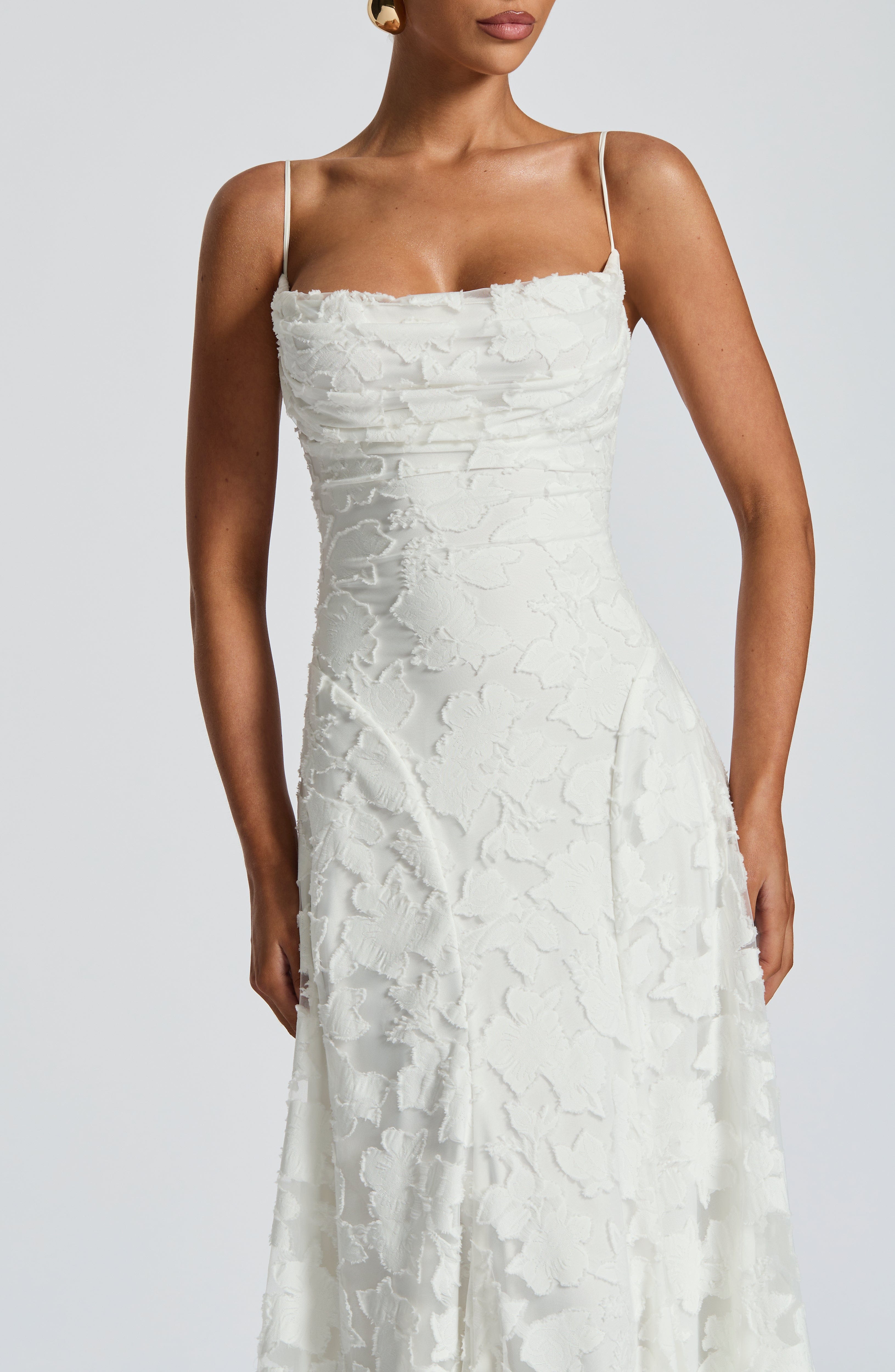 Greta | Women's Spaghetti Strap A-Line Maxi Dress