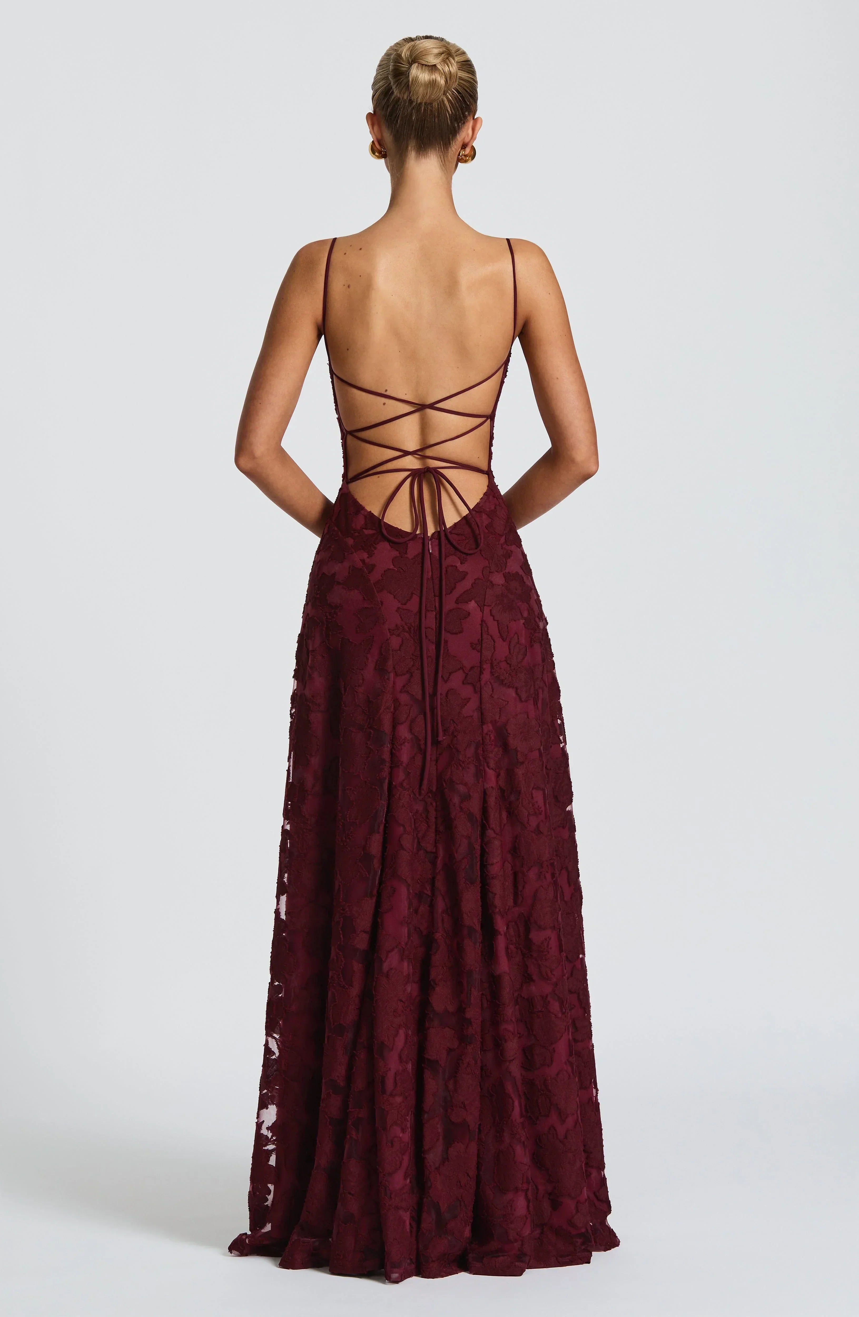 Greta | Women's Spaghetti Strap A-Line Maxi Dress