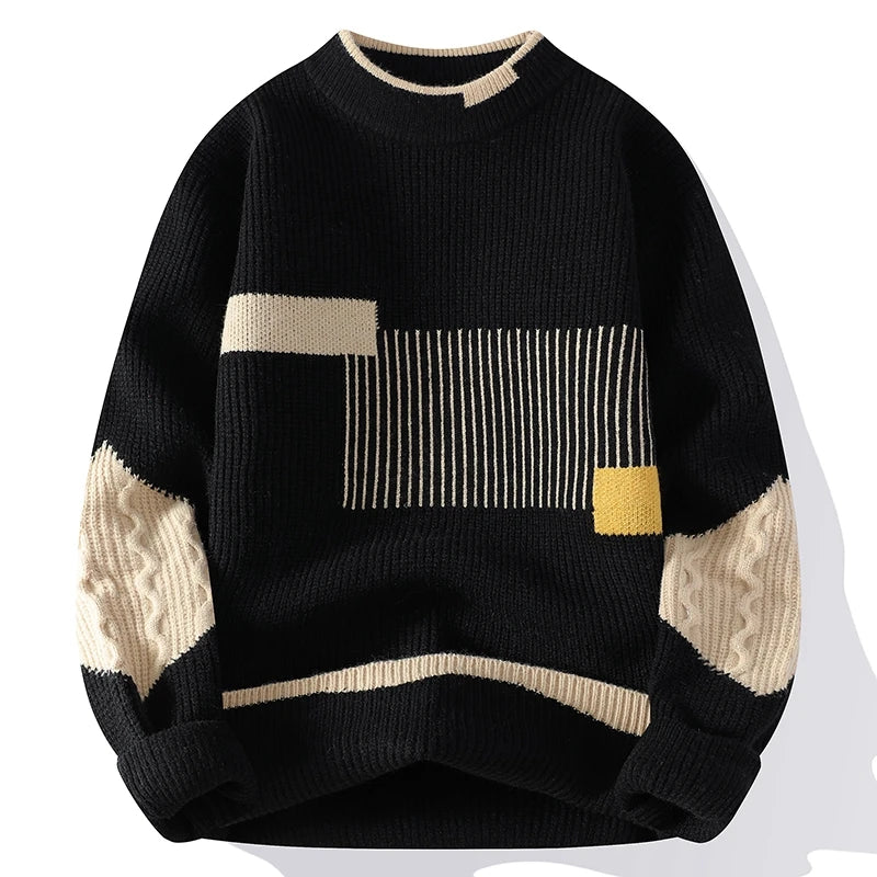 Gus | Men's Patchwork Polyester Sweater
