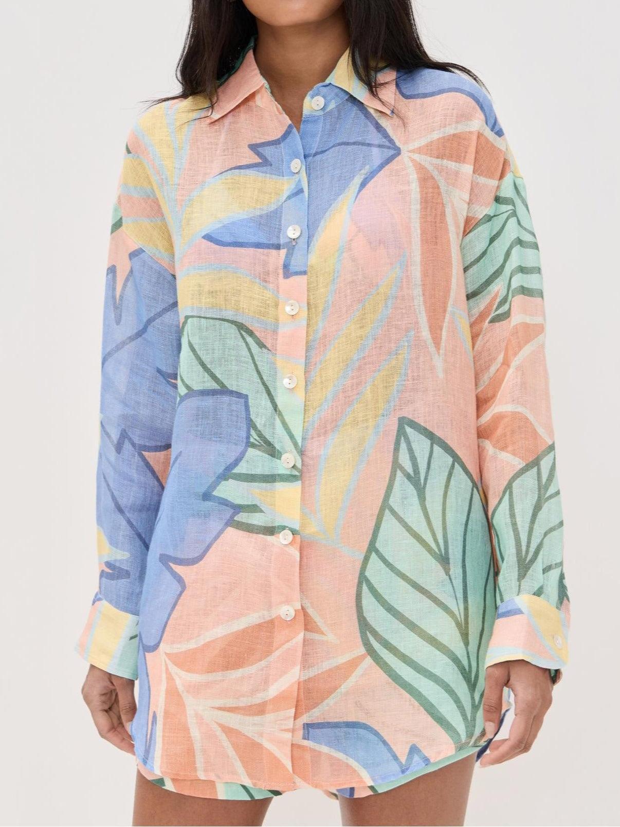 Harmony | Women's Button-Down Floral Two-Piece Set