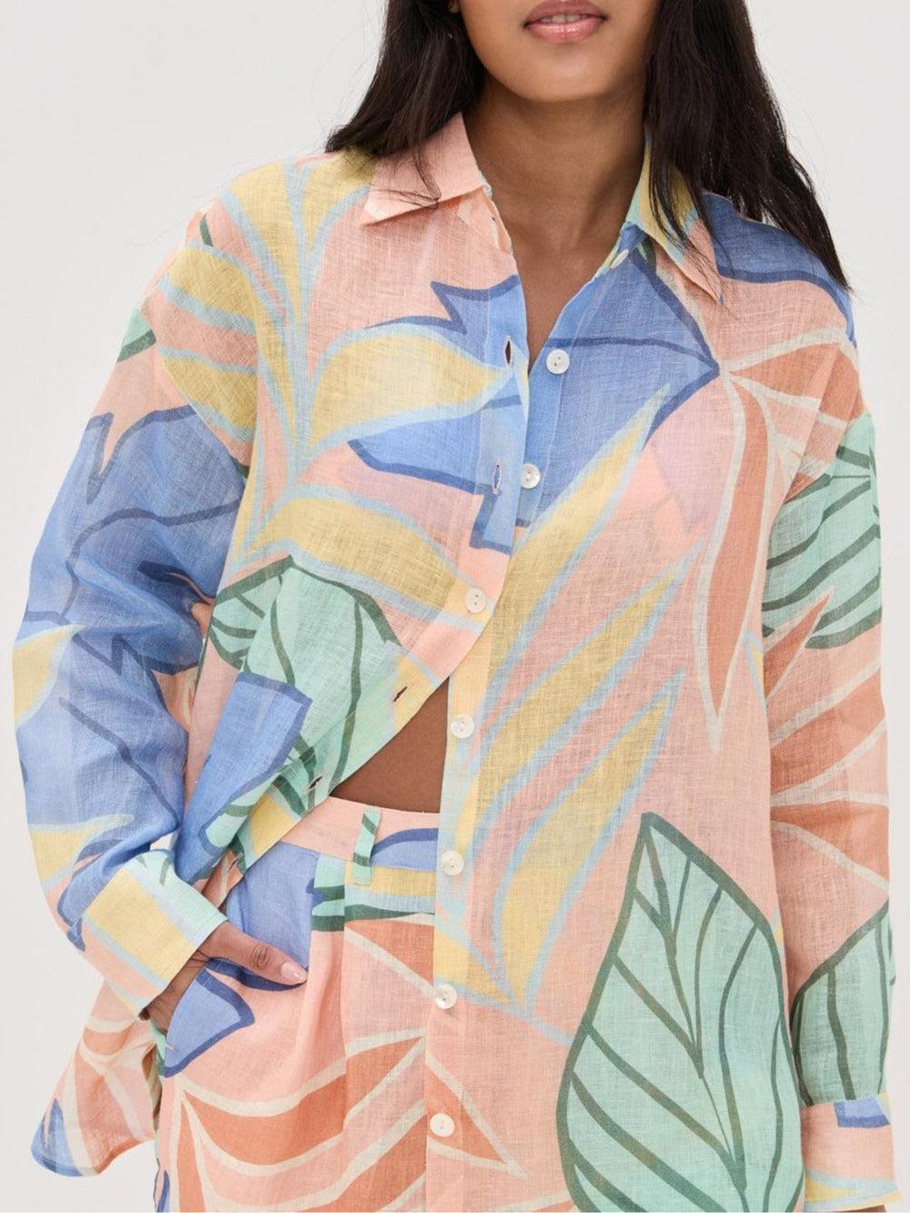 Harmony | Women's Button-Down Floral Two-Piece Set