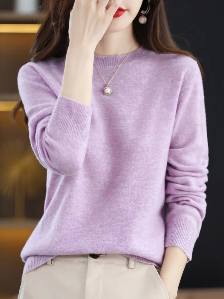 Helen | Women's Fitted Crewneck Sweater