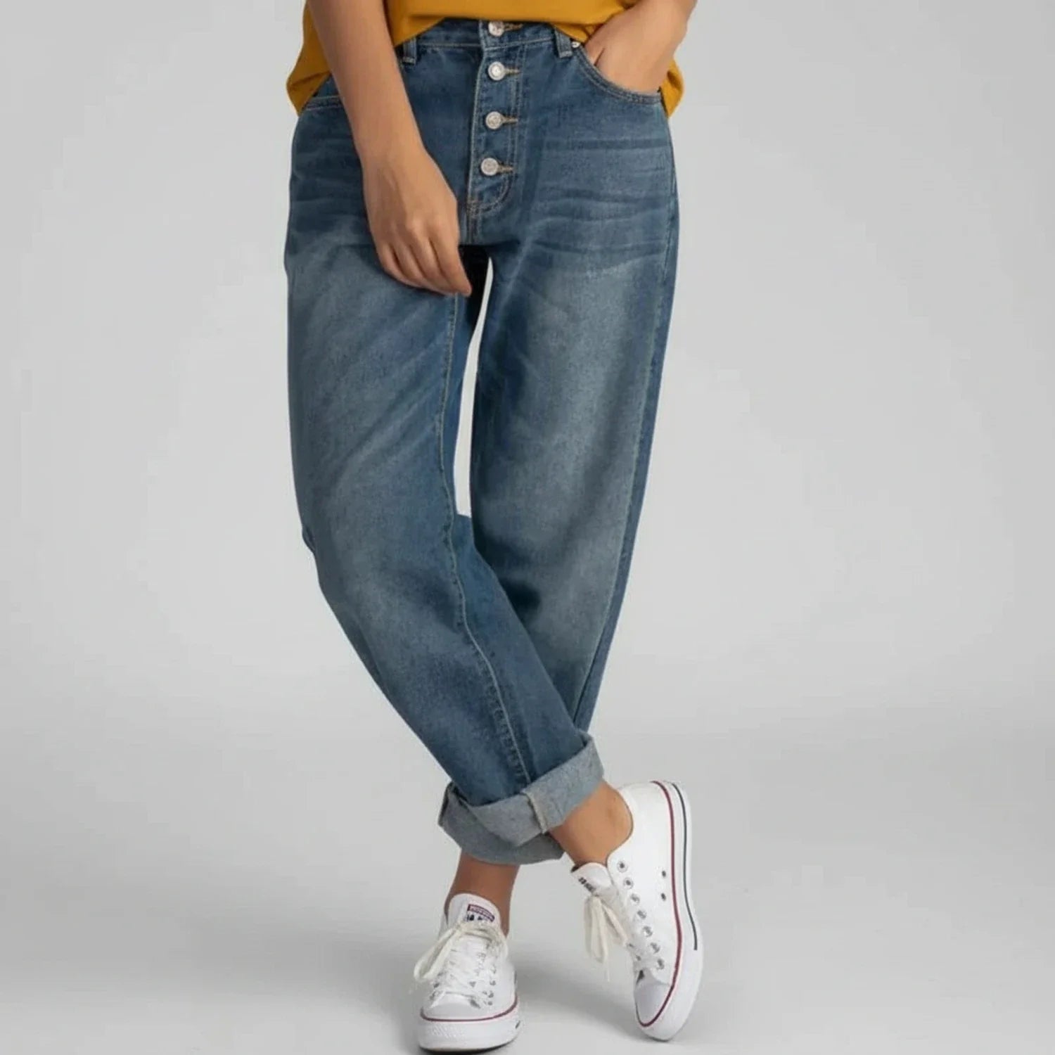 High-Waisted Denim Jeans for Women