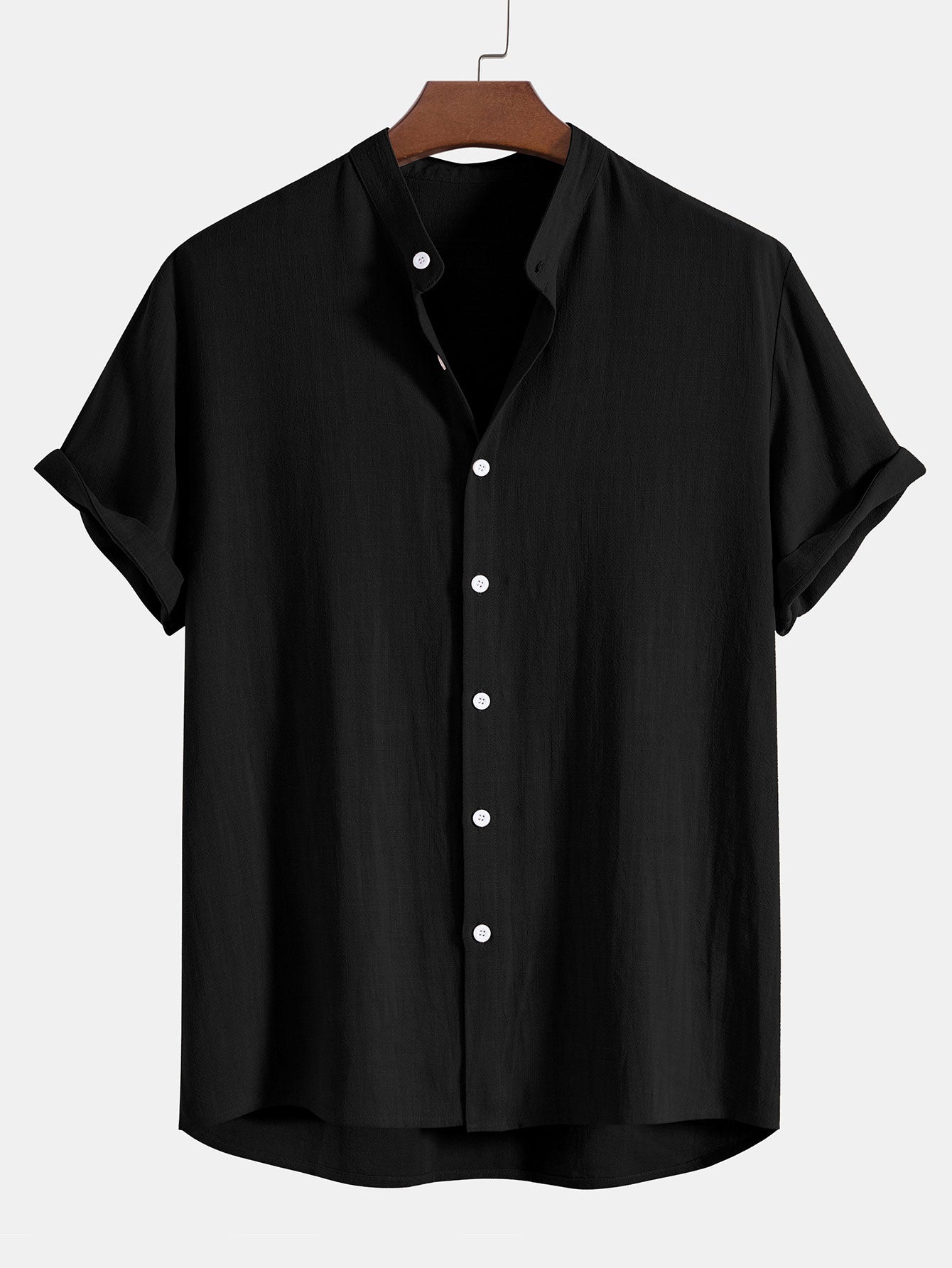 Holden | Men's Grandad Collar Button-Down Shirt