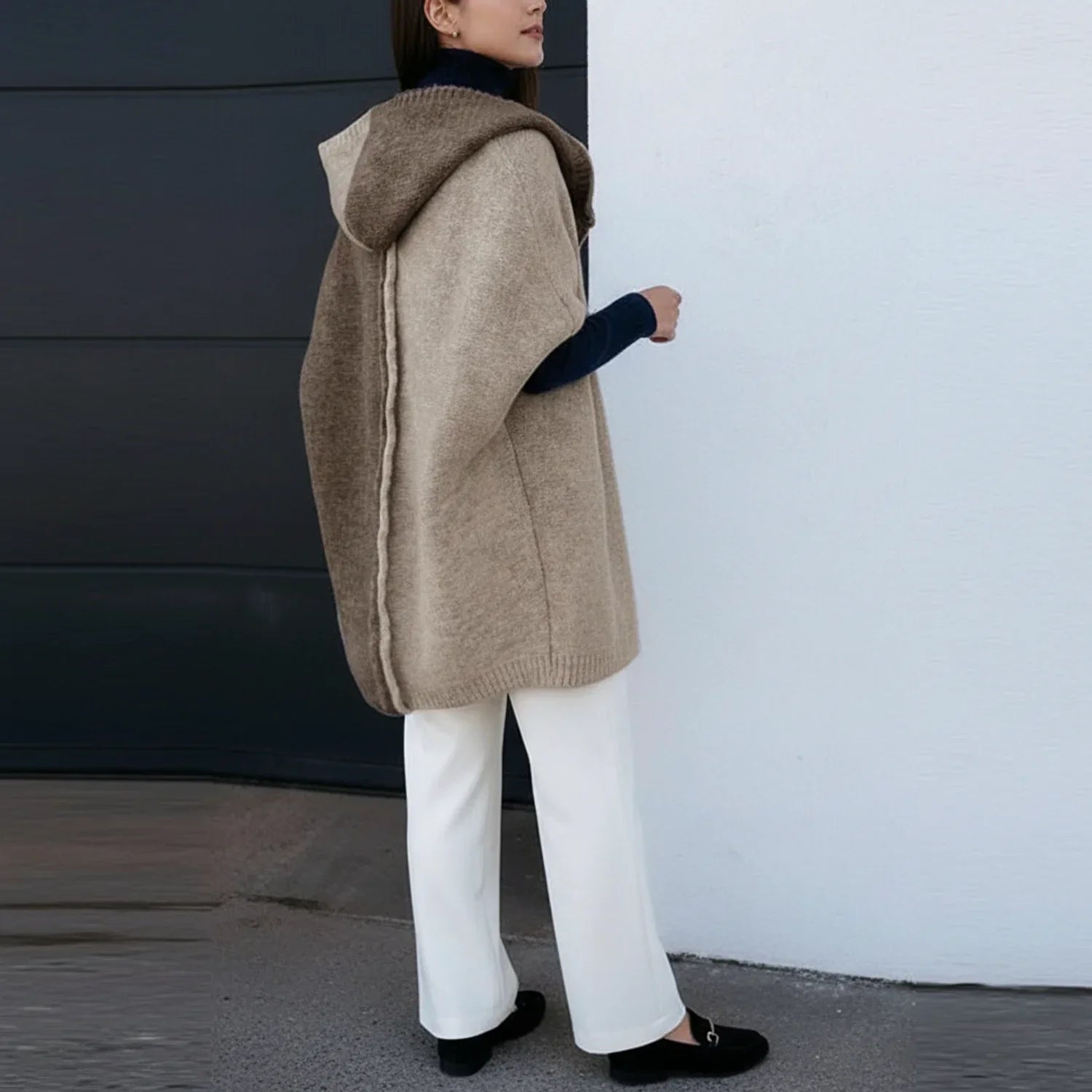 Hooded Knit Cardigan for Women