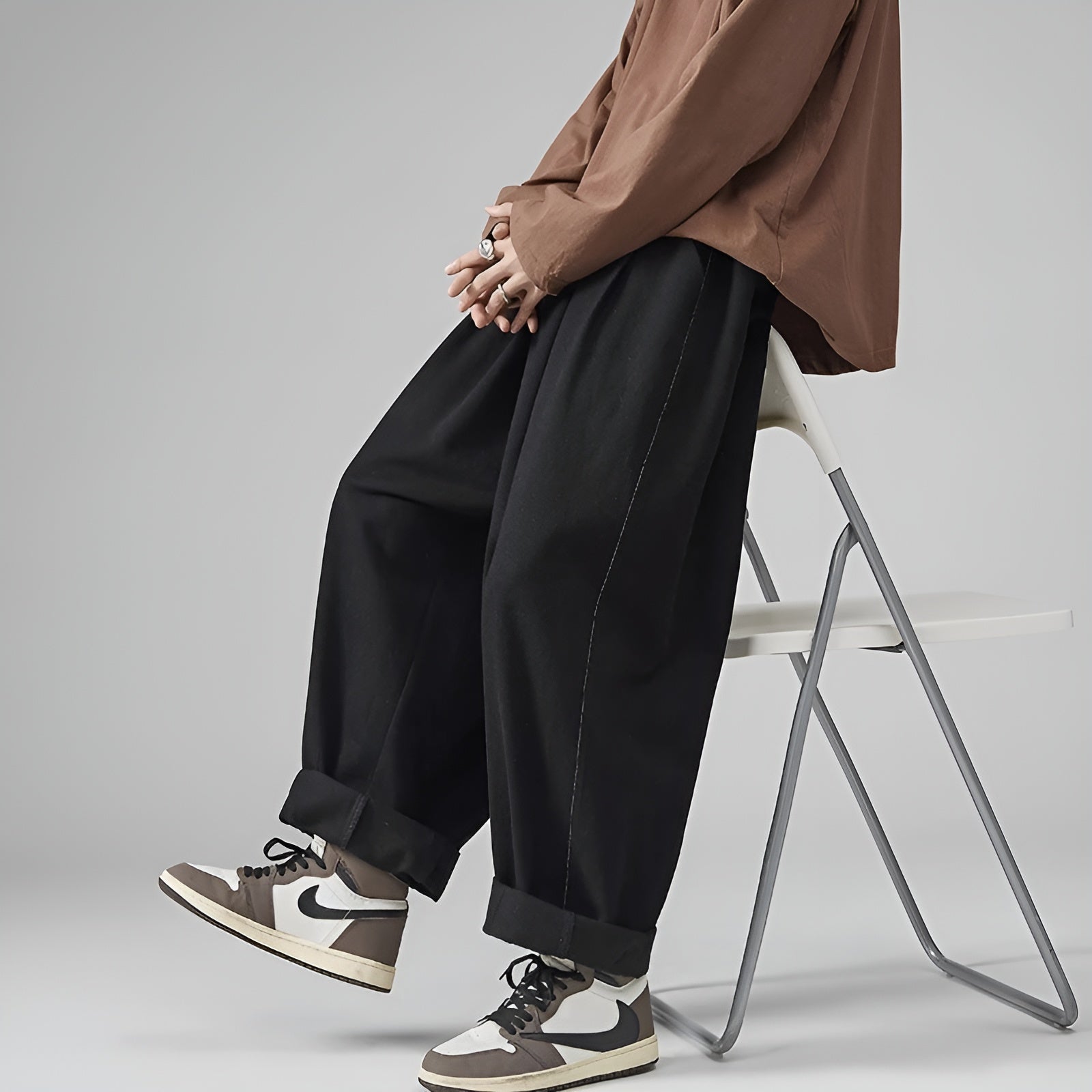 Hunter | Men's Wide Leg Pleated Pants