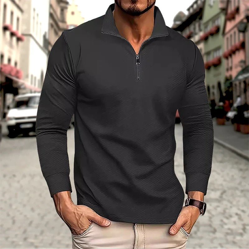 Ike | Men's Long Sleeve Zip Polo