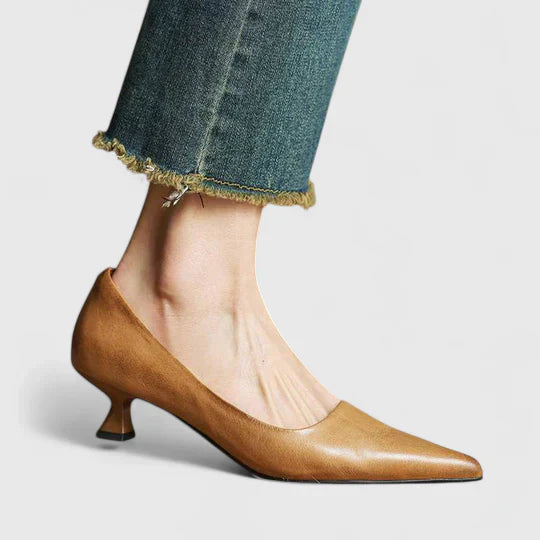 Rachel | Women Orthopedic Kitten Heel Pumps