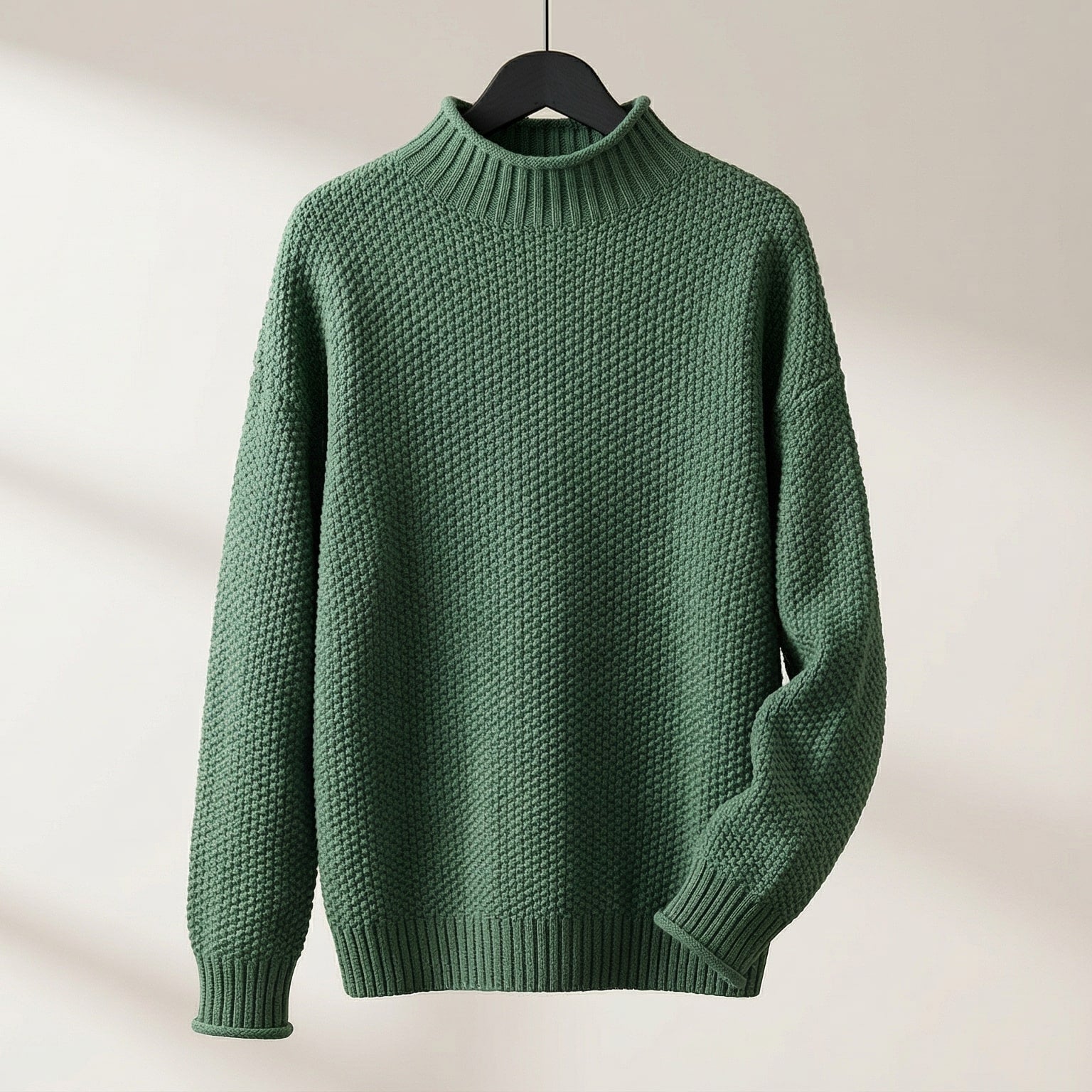 Janine | Women's Mock Neck Long Sleeve Sweater