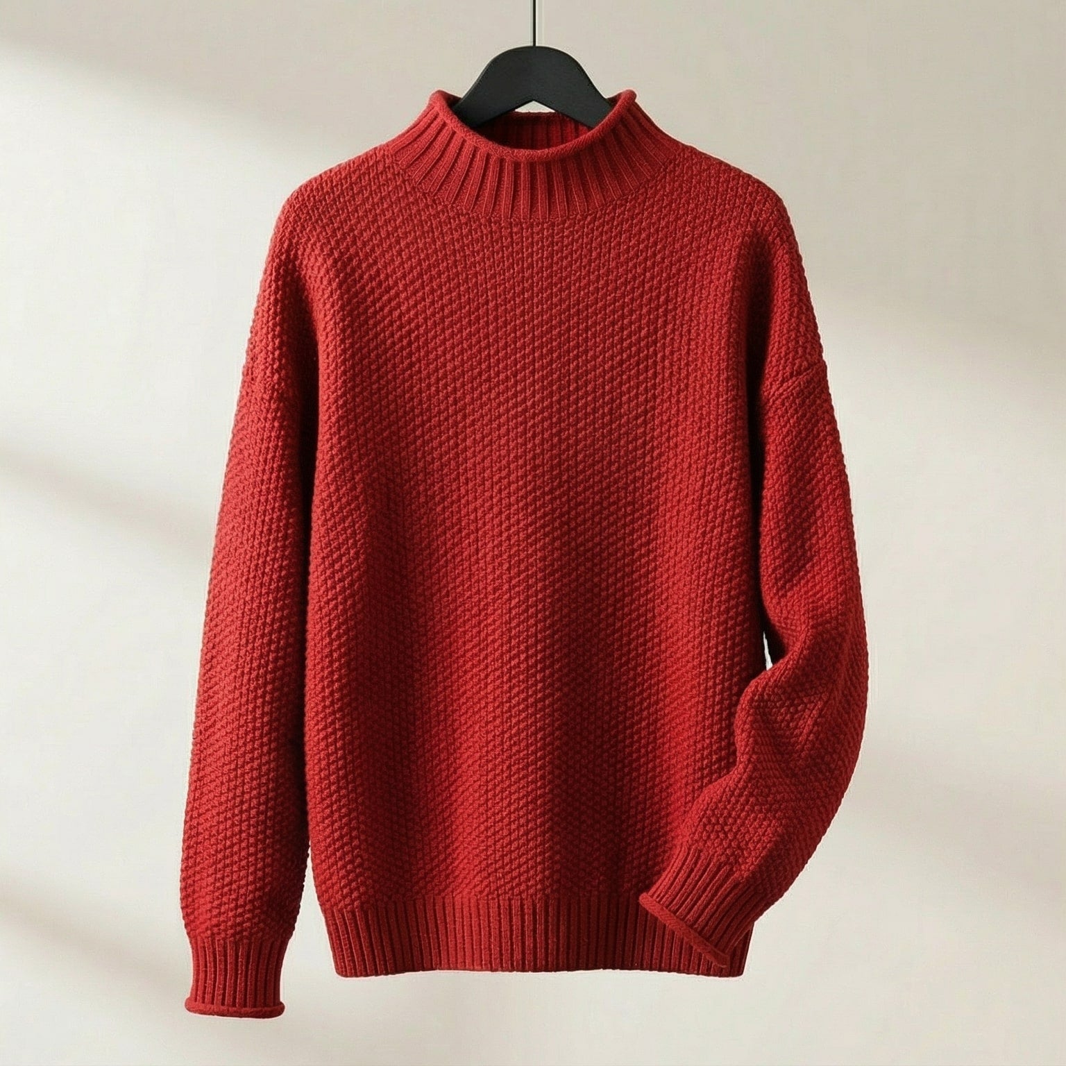 Janine | Women's Mock Neck Long Sleeve Sweater