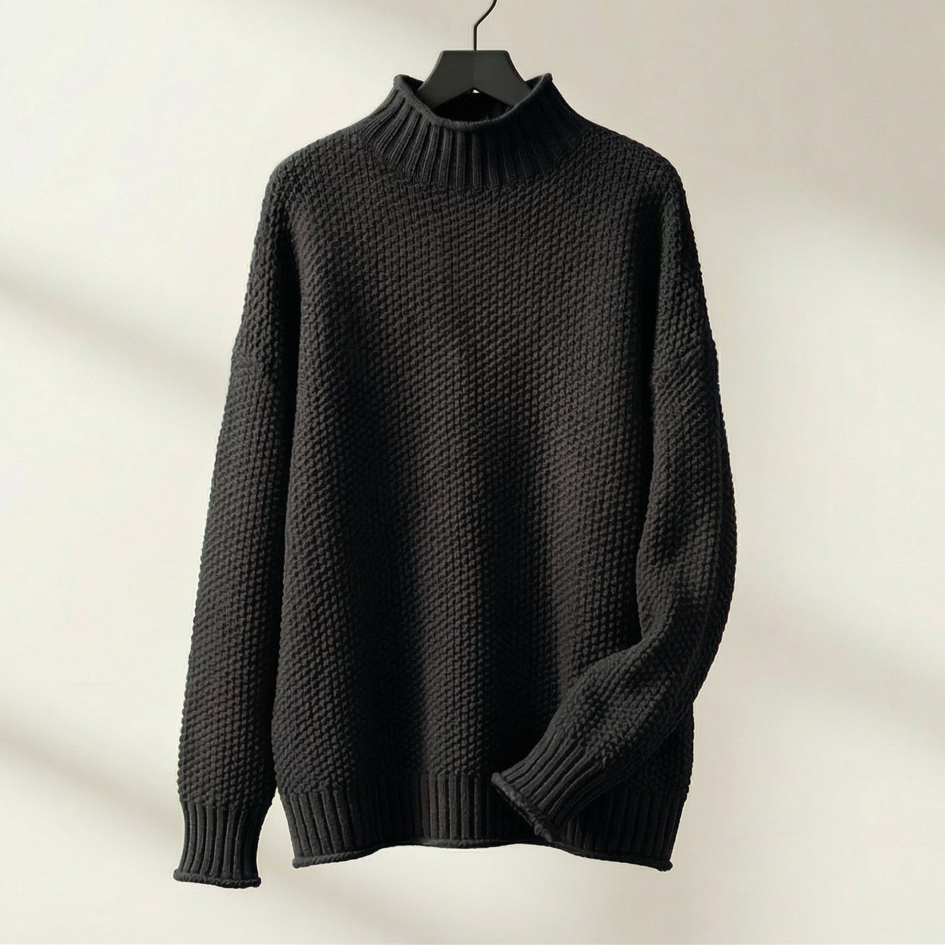 Janine | Women's Mock Neck Long Sleeve Sweater