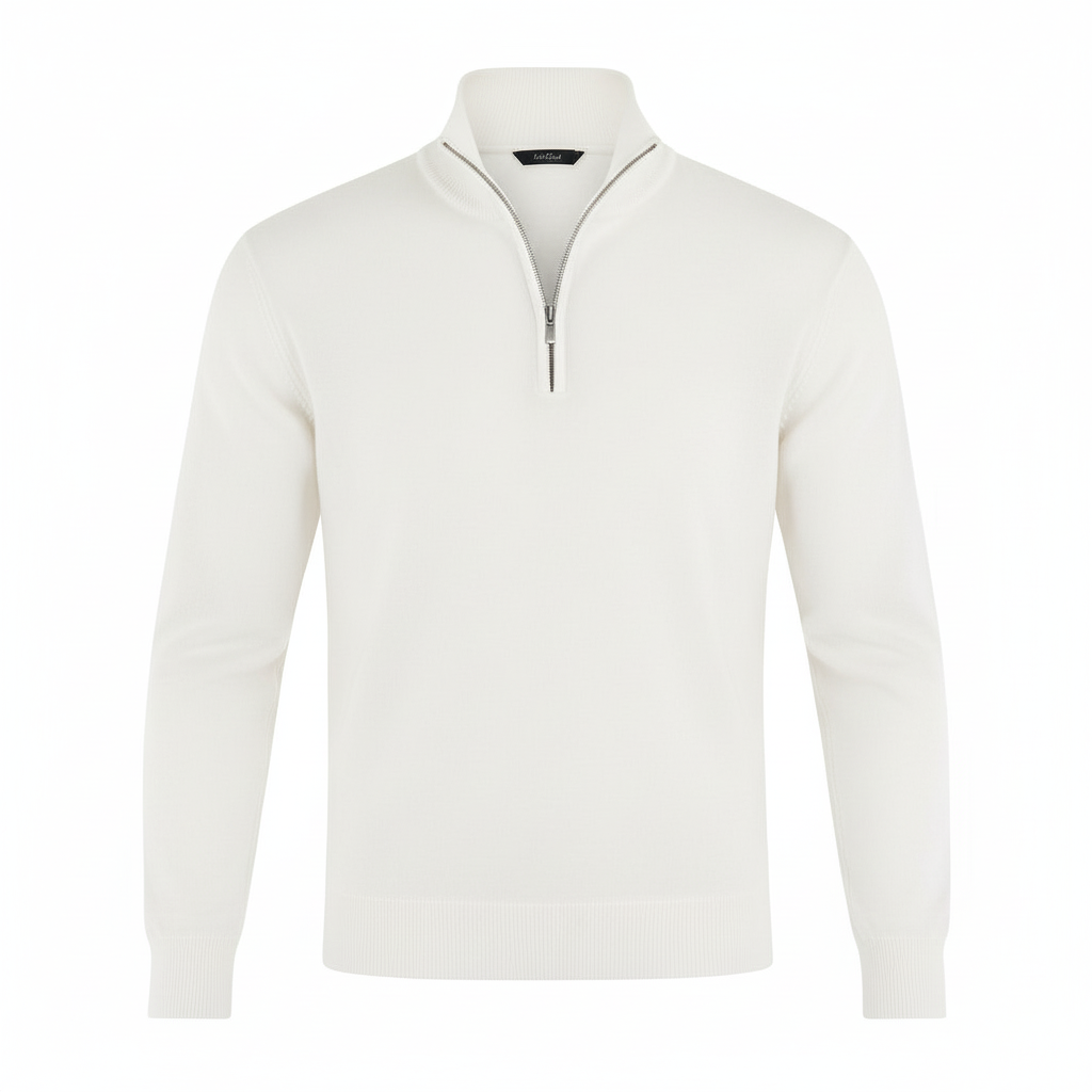 Jason | Men's Quarter-Zip Mock Neck Sweater