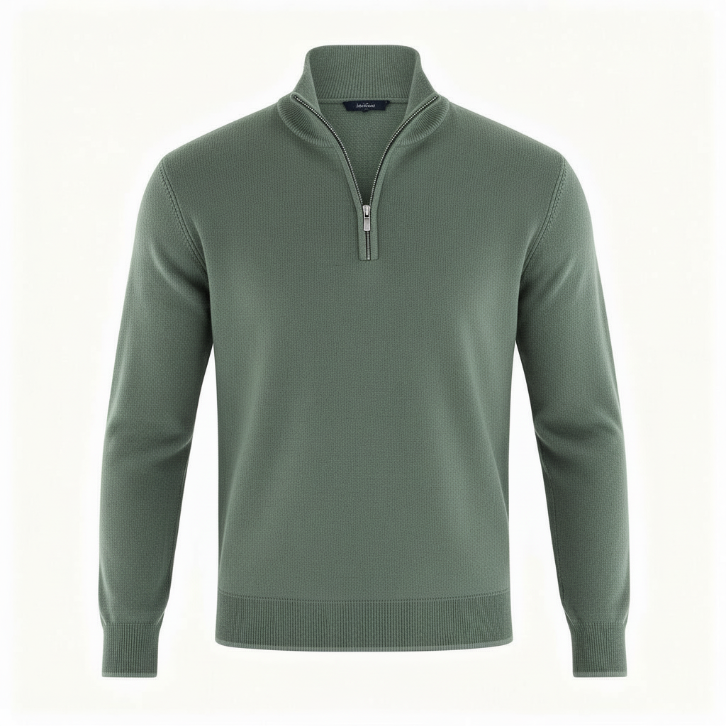 Jason | Men's Quarter-Zip Mock Neck Sweater